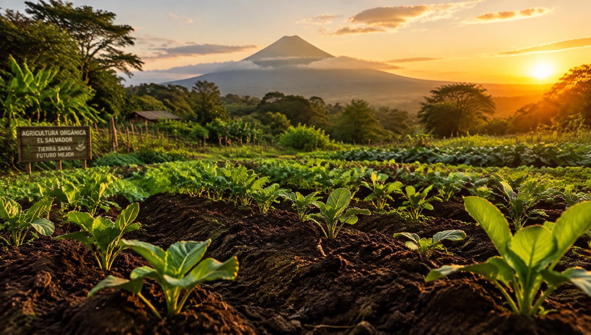 Campo orgánico en El Salvador